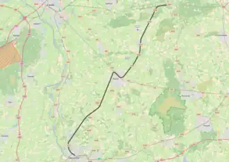 Spoorlijn Deventer - Ommen op de kaart