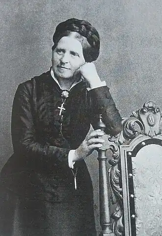 Johanna Spyri rond 1890