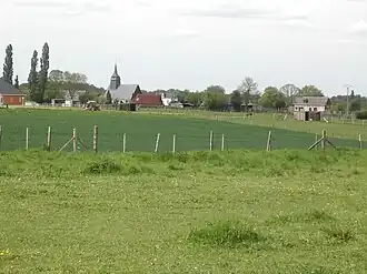 Zicht op Saint-Aubin-des-Hayes