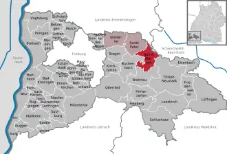 Kaart van St. Märgen