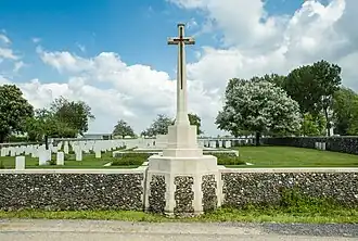 Overzicht van de begraafplaats