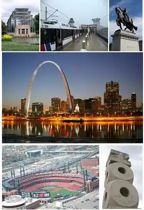 Een collage van Saint Louis