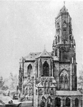 Maria ad Graduskerk (zicht vanaf de Rijnzijde)