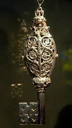 Sleutel van Sint Servaas (9e eeuw), schatkamer Sint-Servaasbasiliek