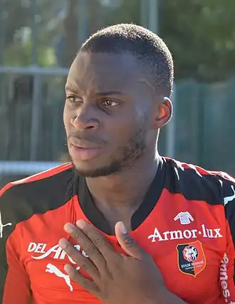 Sylla namens Stade Rennes in 2016.