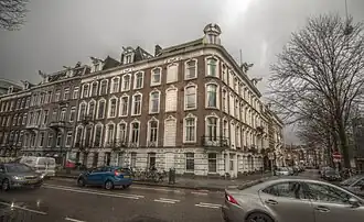 De hoek van de Stadhouders- en Ruysdaelkade, januari 2016