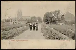 Liergouw met de stompe kerktoren van Ransdorp (circa 1900)