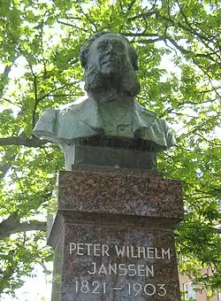 Monument voor Peter Wilhelm Janssen (1908) in Amsterdam