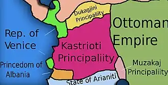 Het vorstendom Kastrioti in de 15e eeuw