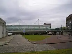 westzijde Houten NS Station aan De Slinger.