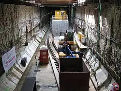 Bouwput van station De Pijp, 2009