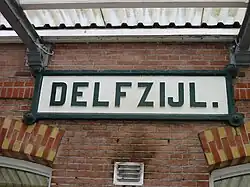 Station Delfzijl, waar de treinreizen eindigden.