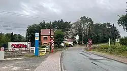 Overweg aan het station