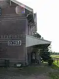 Achterzijde voormalig station Echteld