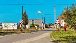 Overweg aan het station