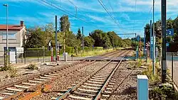 Overweg aan het station