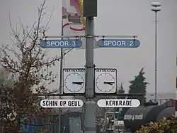 Vertrekborden Station Simpelveld