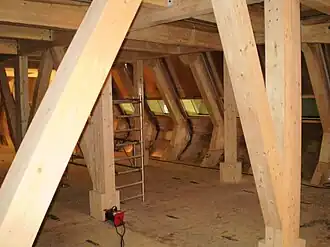 De houten constructie