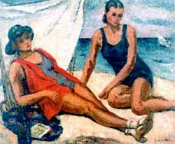 Vrouwen op het strand