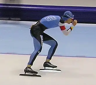 Heythausen tijdens het WK Allround 2007