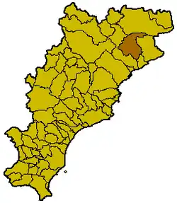 Locatie van Stella in Savona (SV)