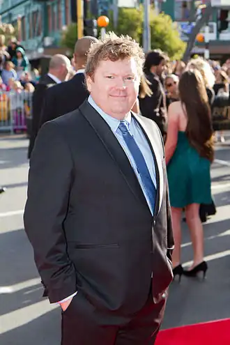 Stephen Hunter bij de première van de film The Hobbit: An Unexpected Journey