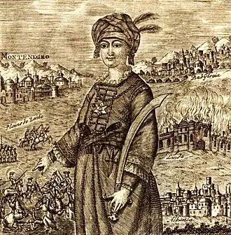 Šćepan Mali zoals afgebeeld in Stefano Zannowich biografie over Šćepan