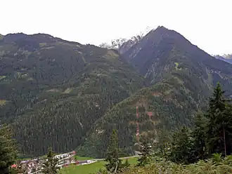 Het einde van het Stilluptal bij Mayrhofen