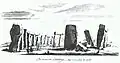 Stonehenge afgebeeld in Stonehenge, A Temple Restor'd to the British Druids, 1740