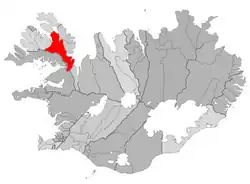 Ligging van Strandabyggð