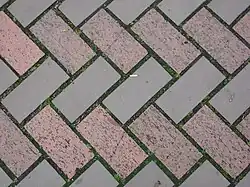 Gebakken klinkers in keperverband