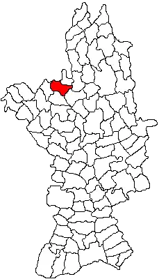 Kaart van Strejești