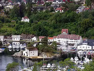 De haven van Strusshamn