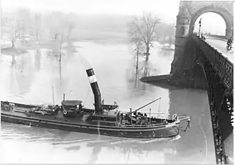 De oorspronkelijke stoomsleepboot