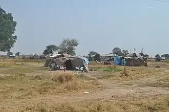 Woningen in Abyei anno 2009.