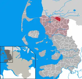Kaart van Süderlügum