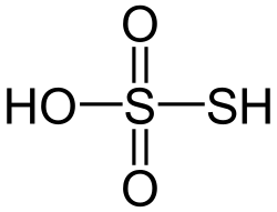 Structuurformule van thiozwavelzuur