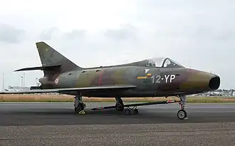 Een Super Mystère B.2 van de Franse luchtmacht