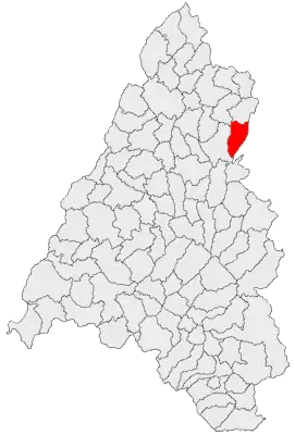 Kaart van Suplacu de Barcău