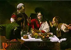 De Emmaüsgangers (1601) Caravaggio, National Gallery