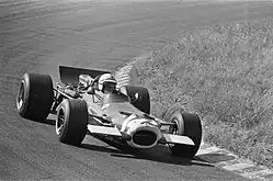 Dutch GP 1969, in de BRM P138 op Zandvoort.