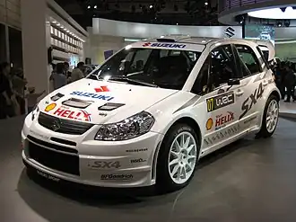 De Suzuki SX4 WRC uit 2007