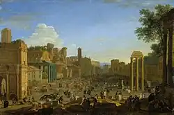 Campo Vaccino in Rome (1631) Herman van Swanevelt, Fitzwilliam Museum, Cambridge