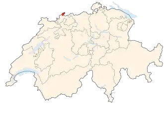 Kaart van Basel-Stadt