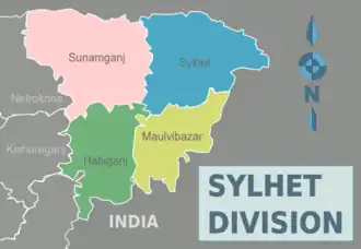 Districten in Sylhet