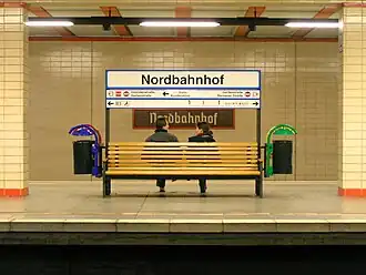 Perron van S-Bahnstation Nordbahnhof