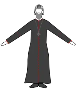 Koptische en Syrische priestermonnik