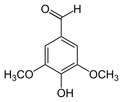 Structuurformule van syringaldehyde