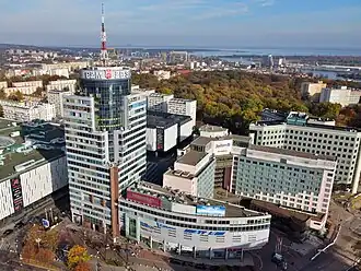Radisson Blu Hotel in de PAZIM wolkenkrabber, Szczecin, Polen