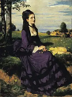 Dame in het violet(1874)